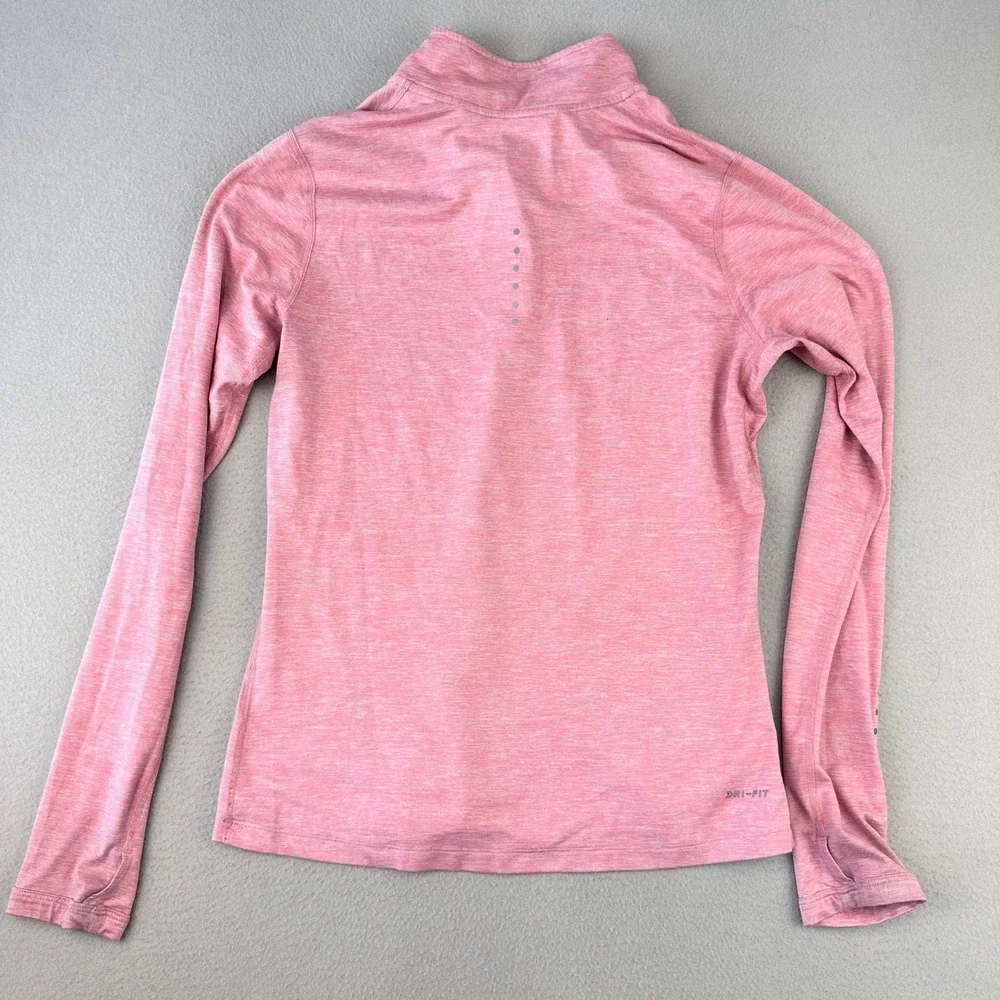 Bundle Nike Dri-FIT Element Half-Zip Running Top Womens Medium Pink Long Sleeve - Picture 4 of 12